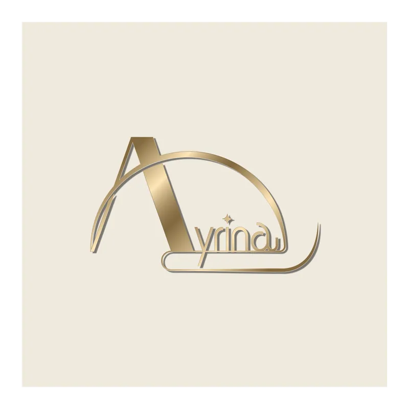 Logo mark ของ Ayrina บนพื้นสว่าง