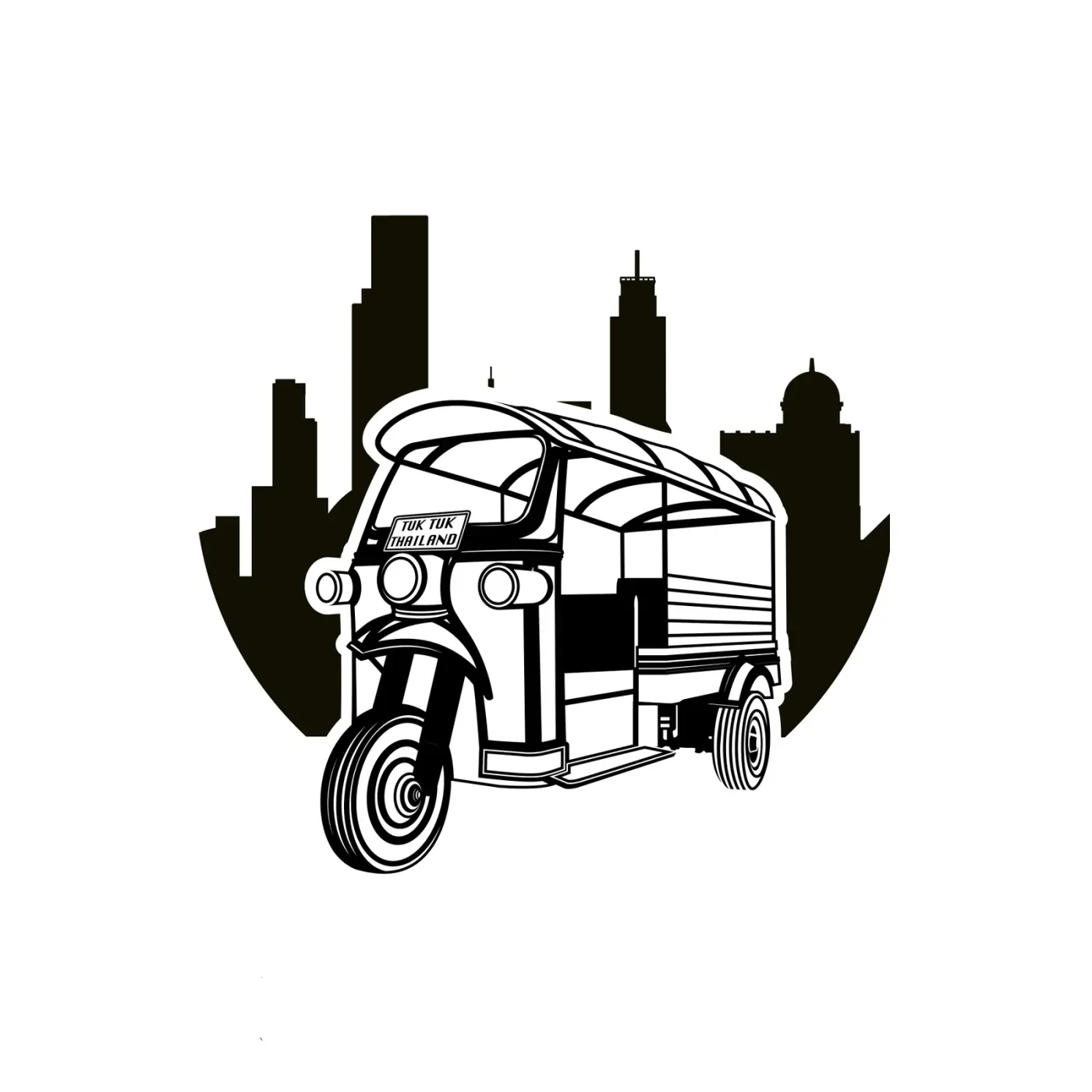 Application of the TukTuk Thailand brand identity