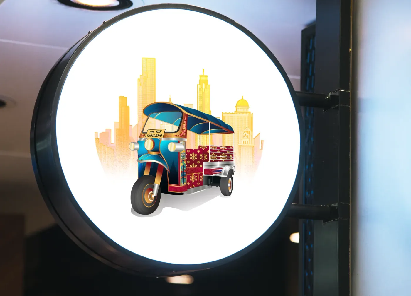Application of the TukTuk Thailand brand identity