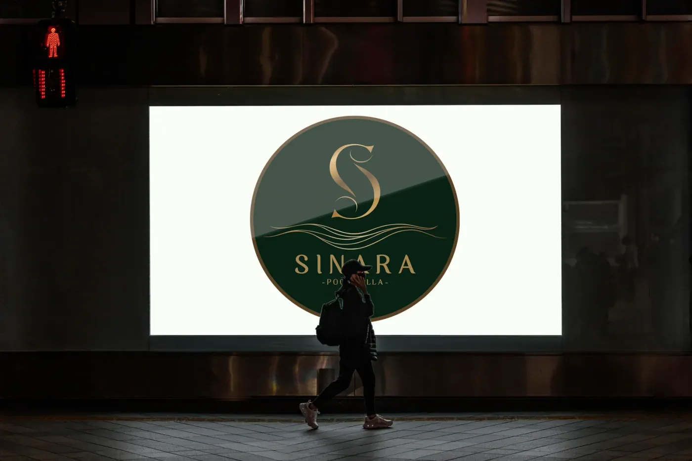 Application of the Sinara Pool Villa brand identity