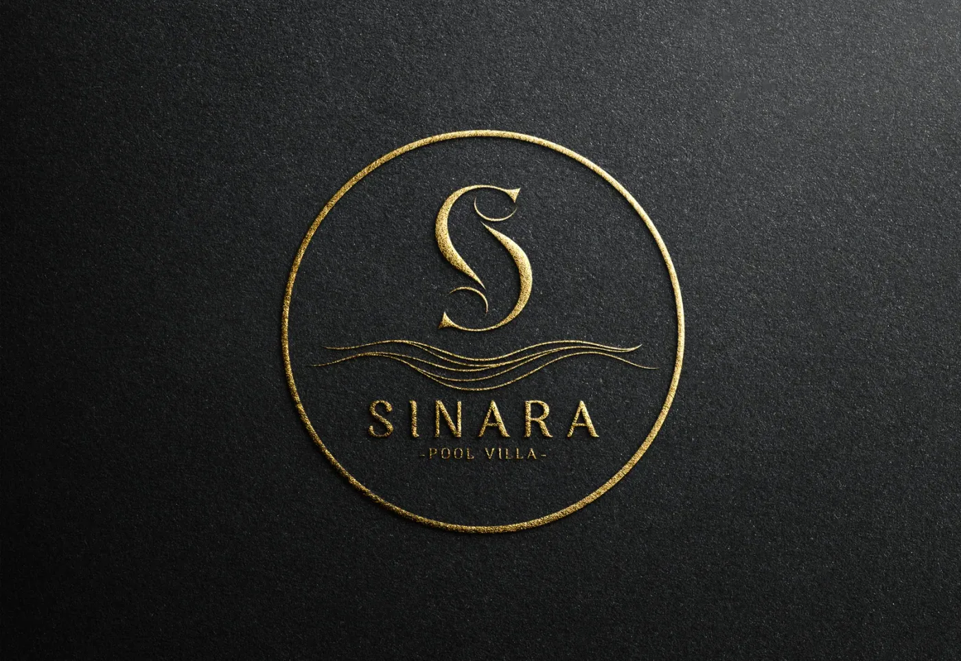 Application of the Sinara Pool Villa brand identity