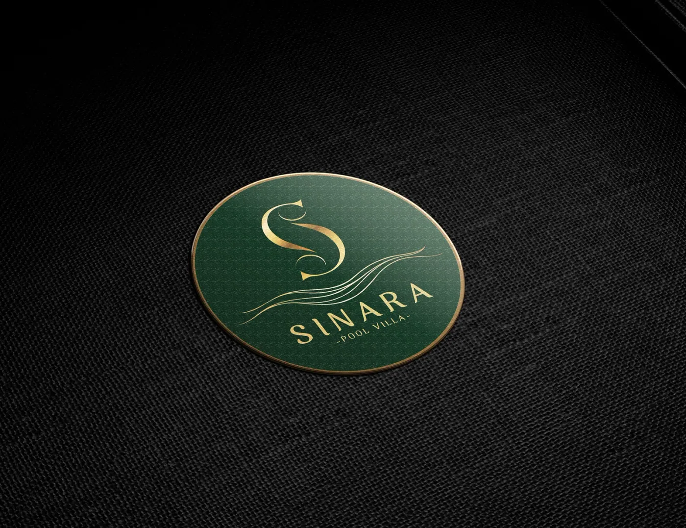 Application of the Sinara Pool Villa brand identity