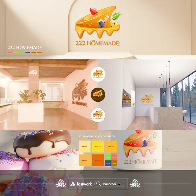 222 HOMEMADE Logo & Brand Identity Mascot for Food & Beverage — TILL Design