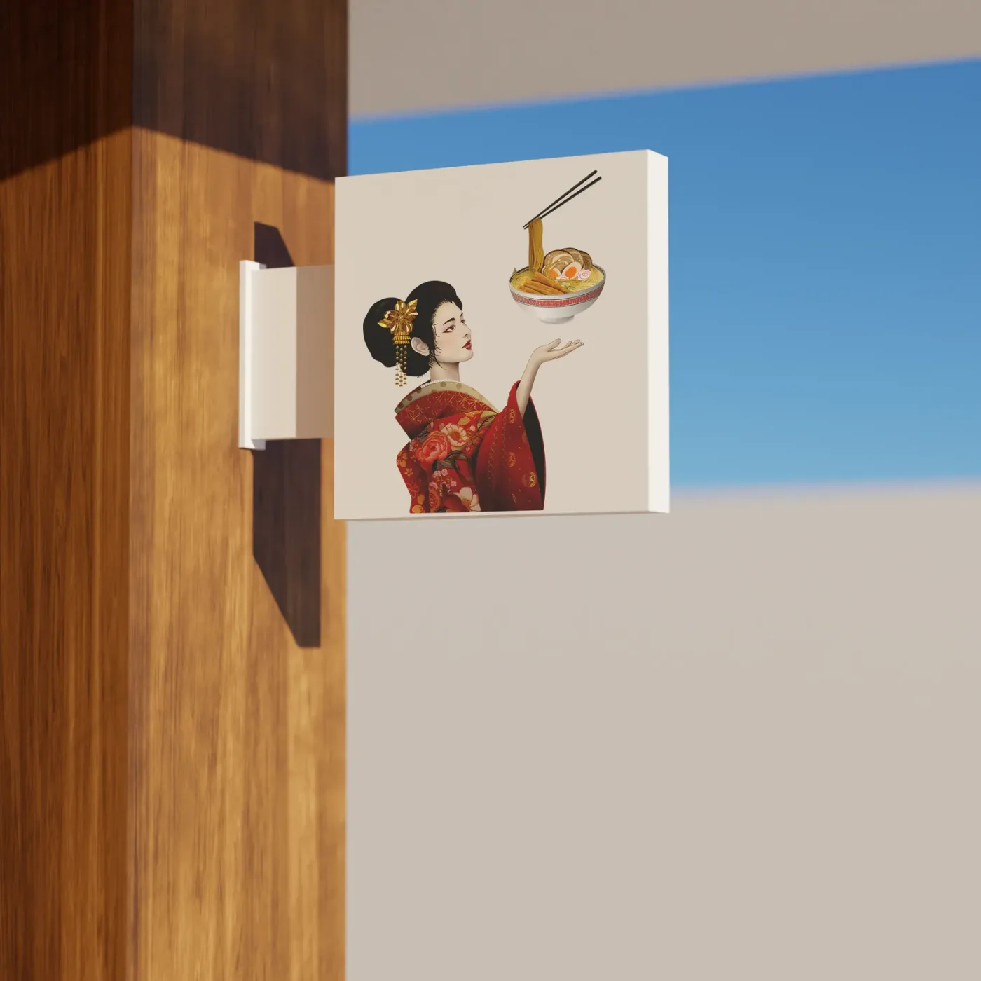 Application of the Madam Shin Ramen brand identity
