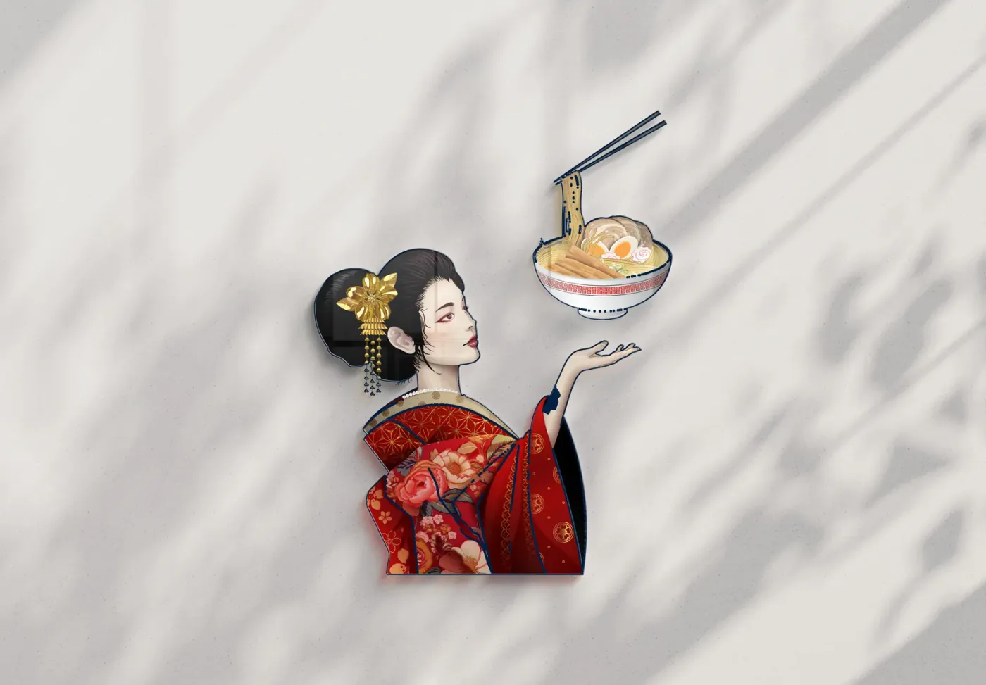 Application of the Madam Shin Ramen brand identity