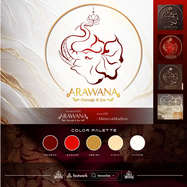 Arawana logo and brand identity by TILL Design