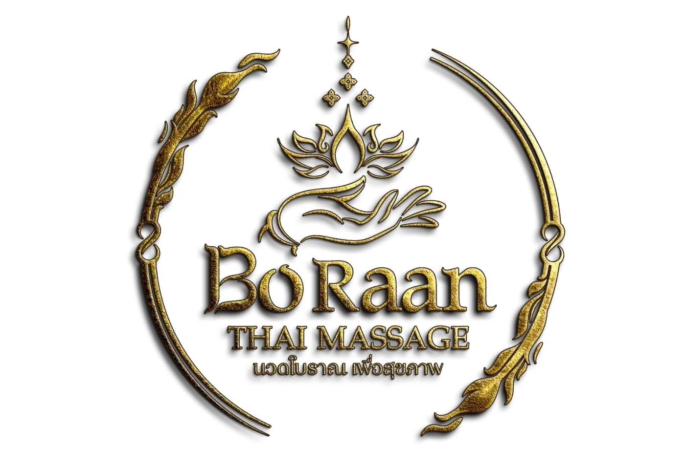 Application of the Bo Raan Thai Massage brand identity