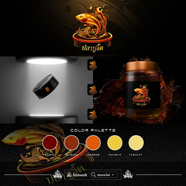 ปลาทูจี๊ด Logo & Brand Identity Mascot for Food & Beverage — TILL Design