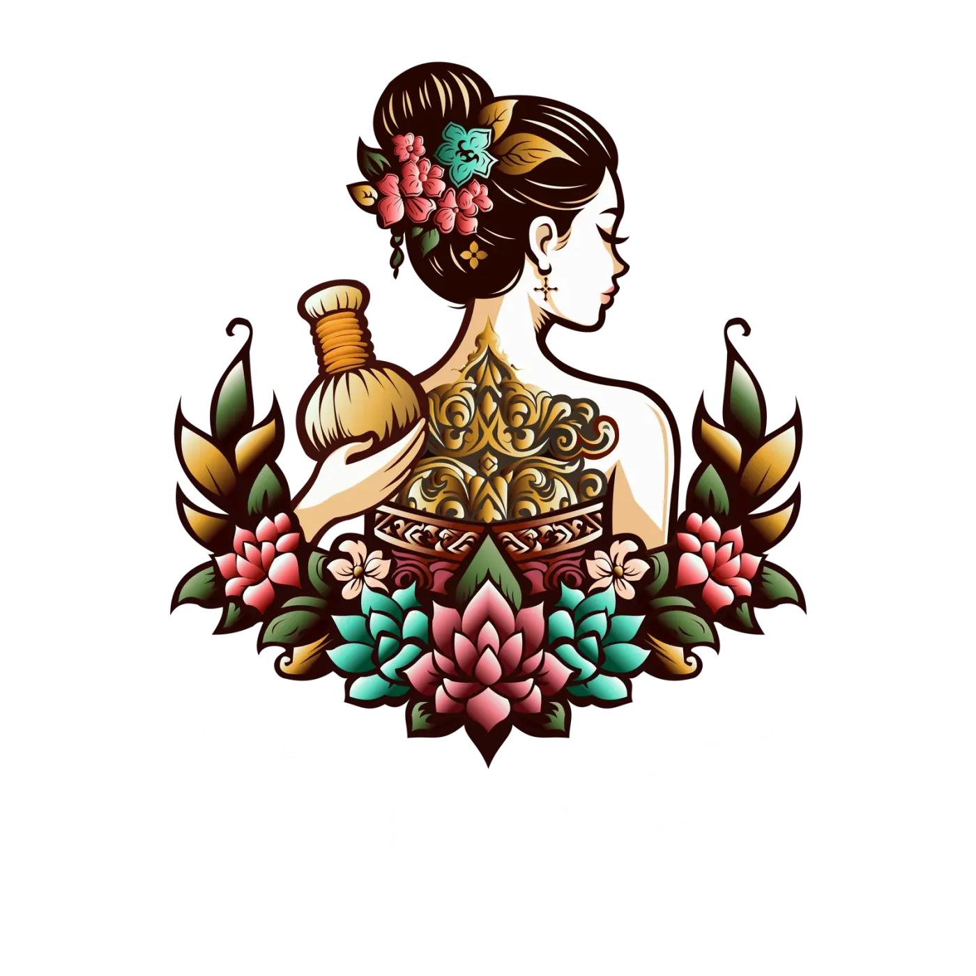 Application of the Traditional Thai Massage brand identity