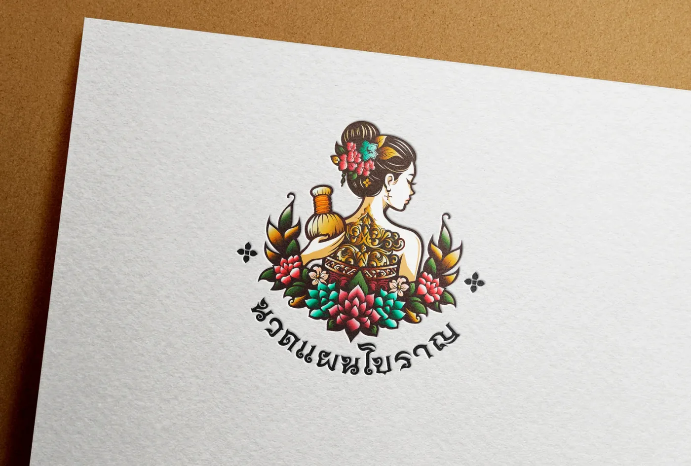 Application of the Traditional Thai Massage brand identity
