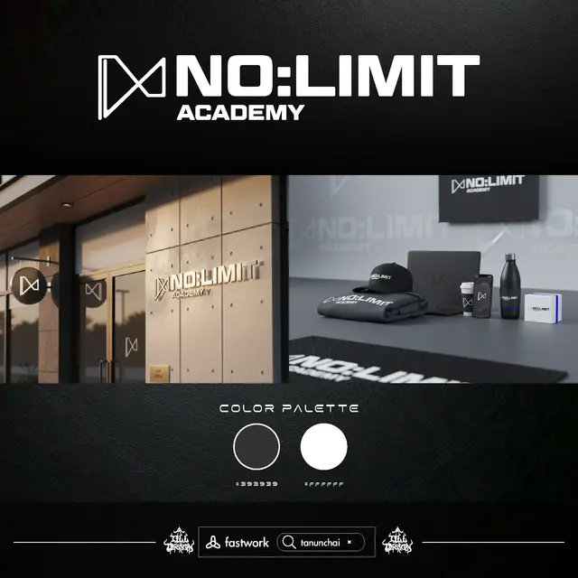 NO-LIMIT Academy Logo & Brand Identity Modern for Education — TILL Design