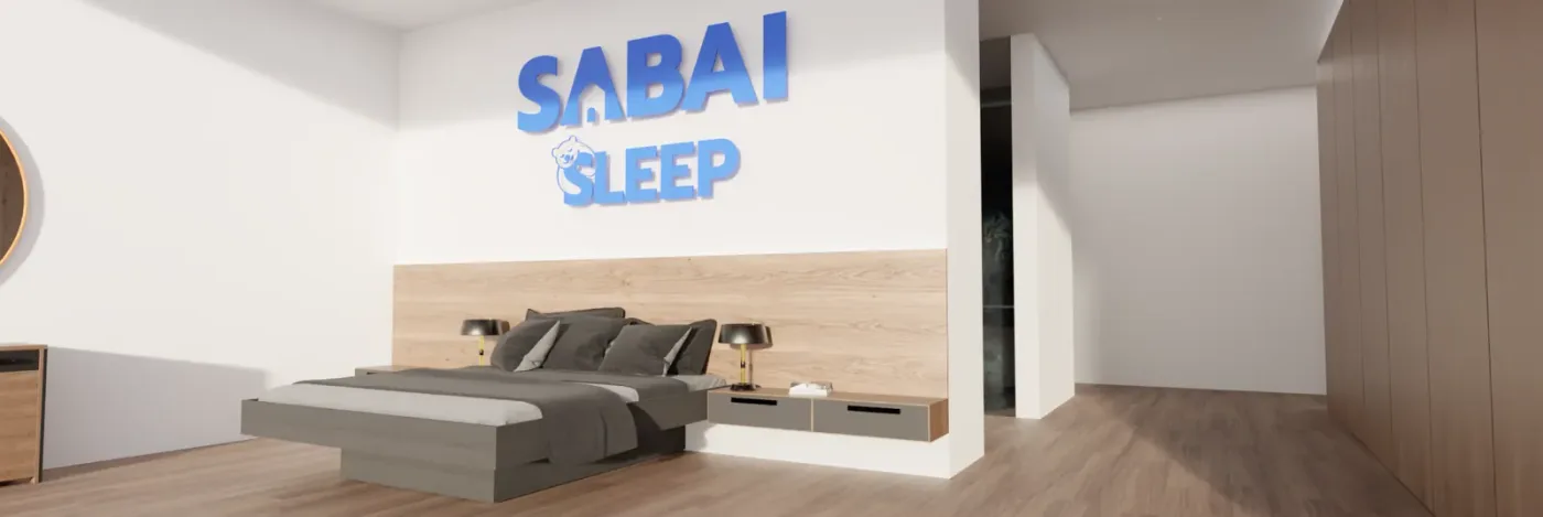 Application of the Sabai Sleep brand identity