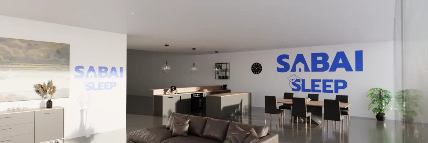 Application of the Sabai Sleep brand identity