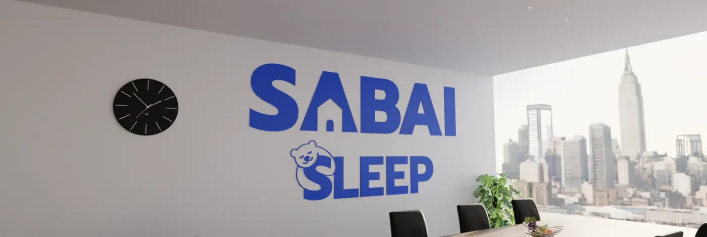 Application of the Sabai Sleep brand identity