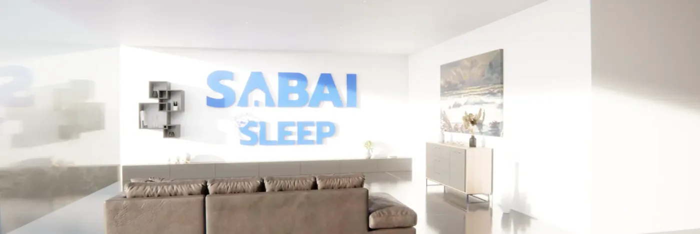 Application of the Sabai Sleep brand identity