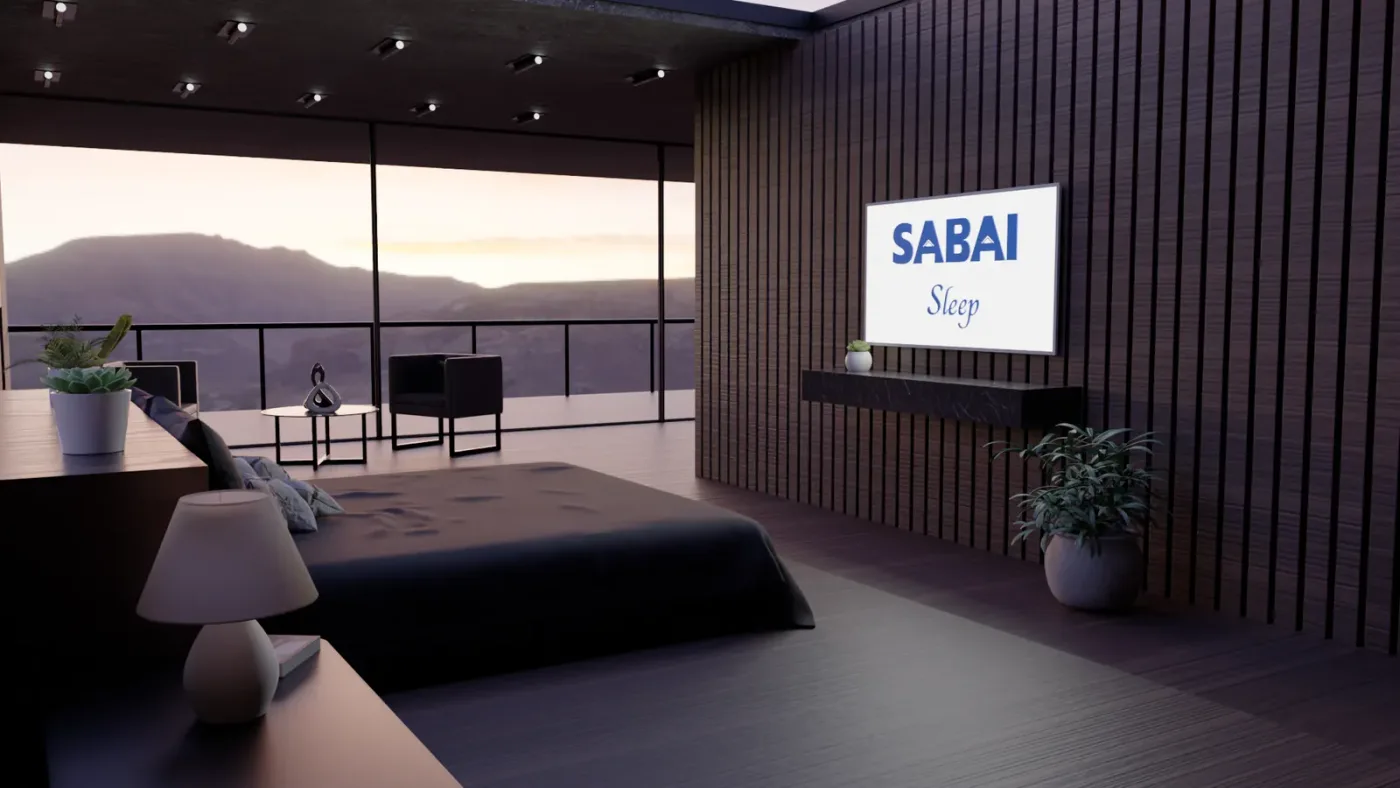 Application of the Sabai Sleep brand identity