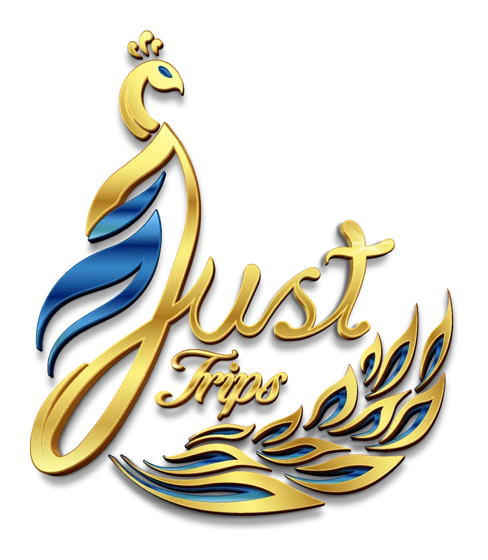 Logo mark ของ Just Trips บนพื้นสว่าง