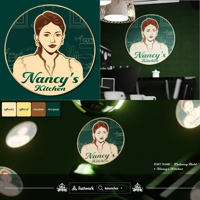 Nancy’s Kitchen Logo & Brand Identity Heritage/Vintage for Food & Beverage — TILL Design
