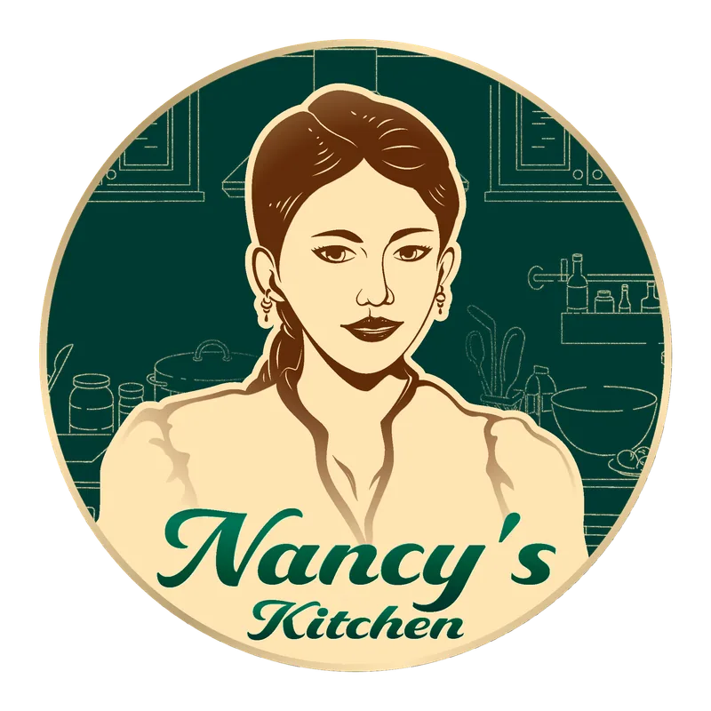 Logo mark ของ Nancy’s Kitchen บนพื้นสว่าง