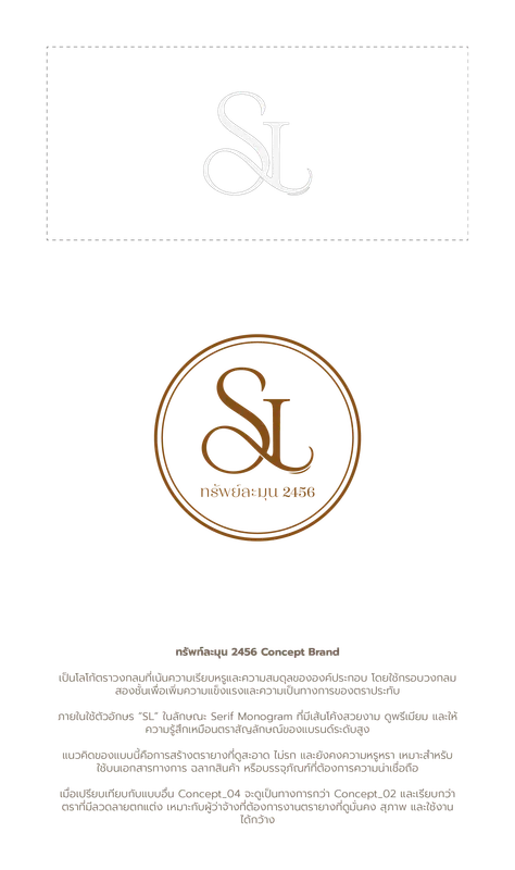 Logo mark ของ ทรัพท์ละมุน 2456 บนพื้นสว่าง
