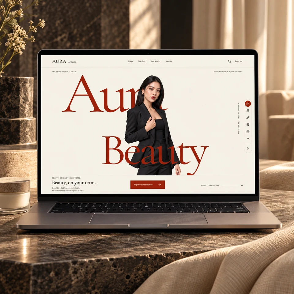 Mockup AURA ATELIER