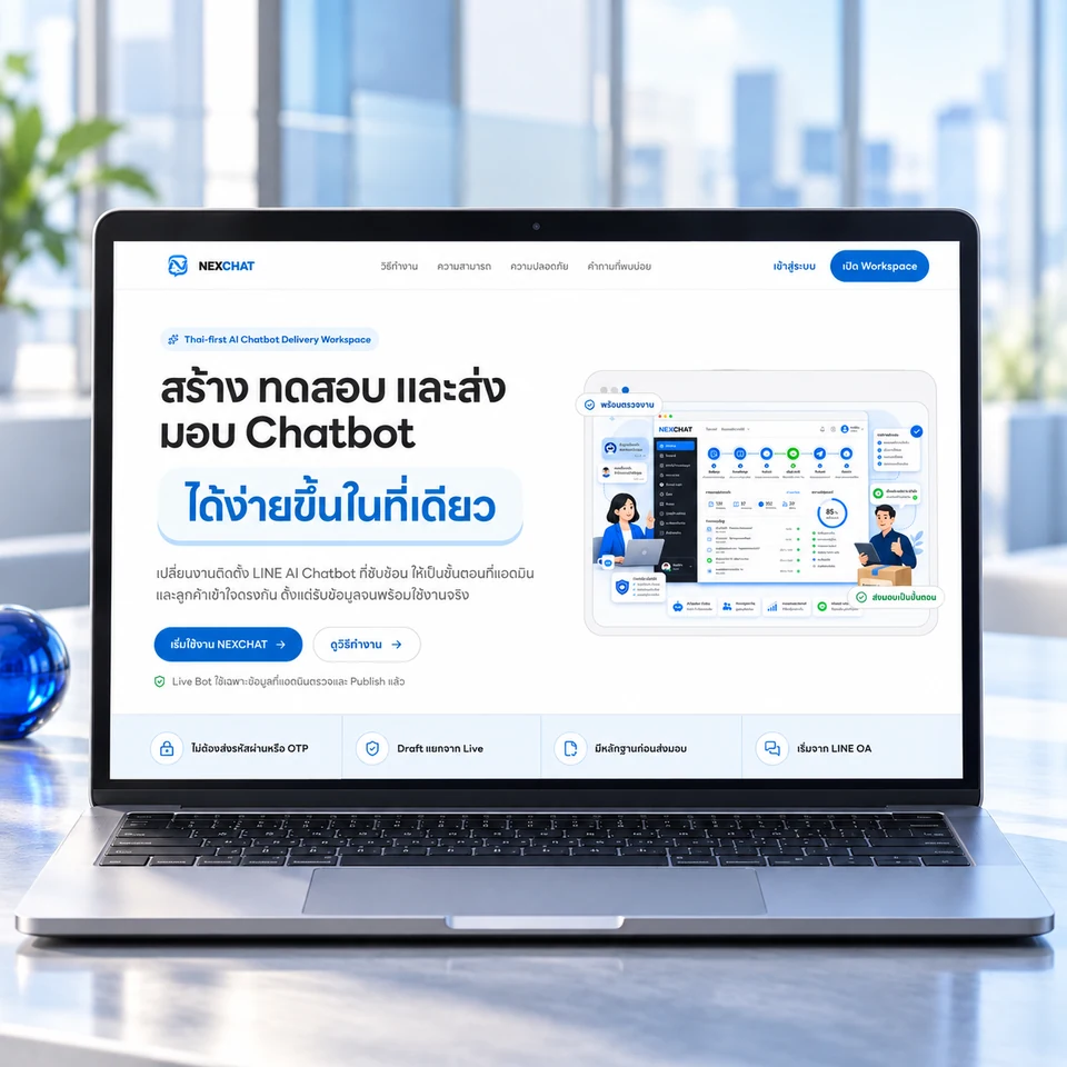Mockup NEXCHAT Global Workspace