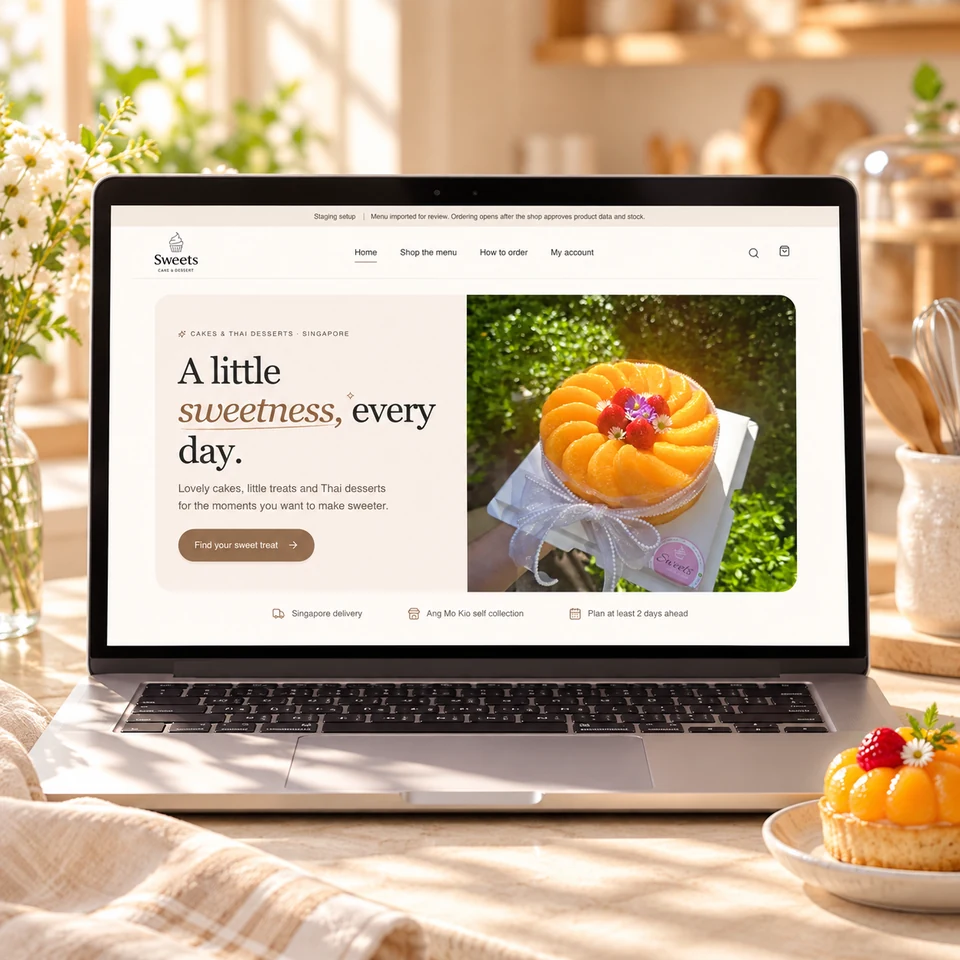 Mockup Sweets Cake & Dessert